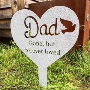 Dad Memorial Stake - Grave Marker - Memorial Garden Stake - Personalized Memorial Stake - Memorial Marker - Garden Marker - Cemetery Marker