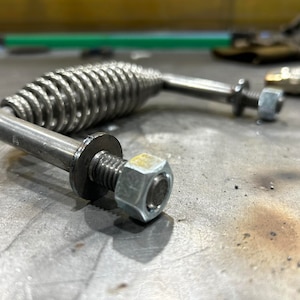 Heavy Duty Spring Handle – 5-3/8" Metal Pull for Smoker Build, Grate Build, etc.