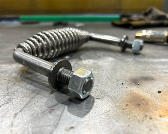Heavy Duty Spring Handle – 5-3/8" Metal Pull for Smoker Build, Grate Build, etc.