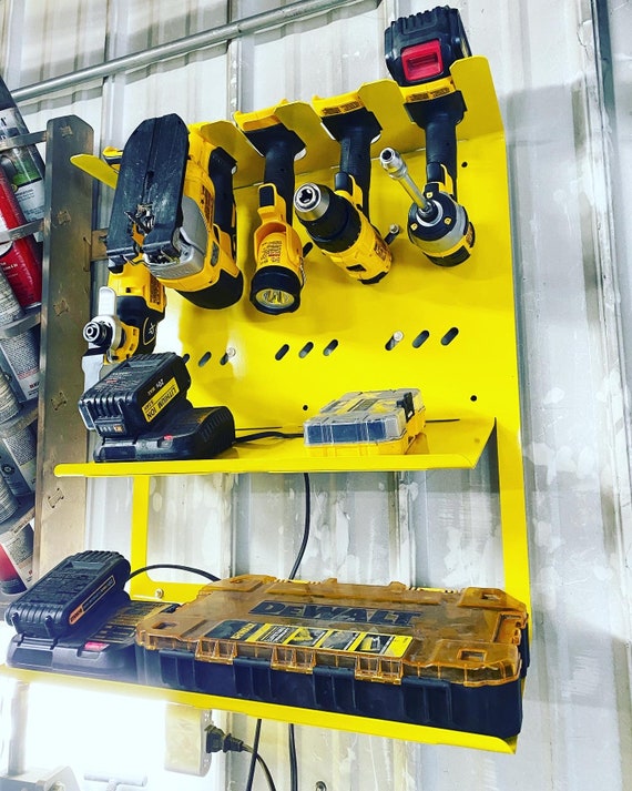 Power Tool Charging Station Steel Charging Station Drill Holder Metal Drill Holder Metal Tool Organization Garage Tool Holder Etsy