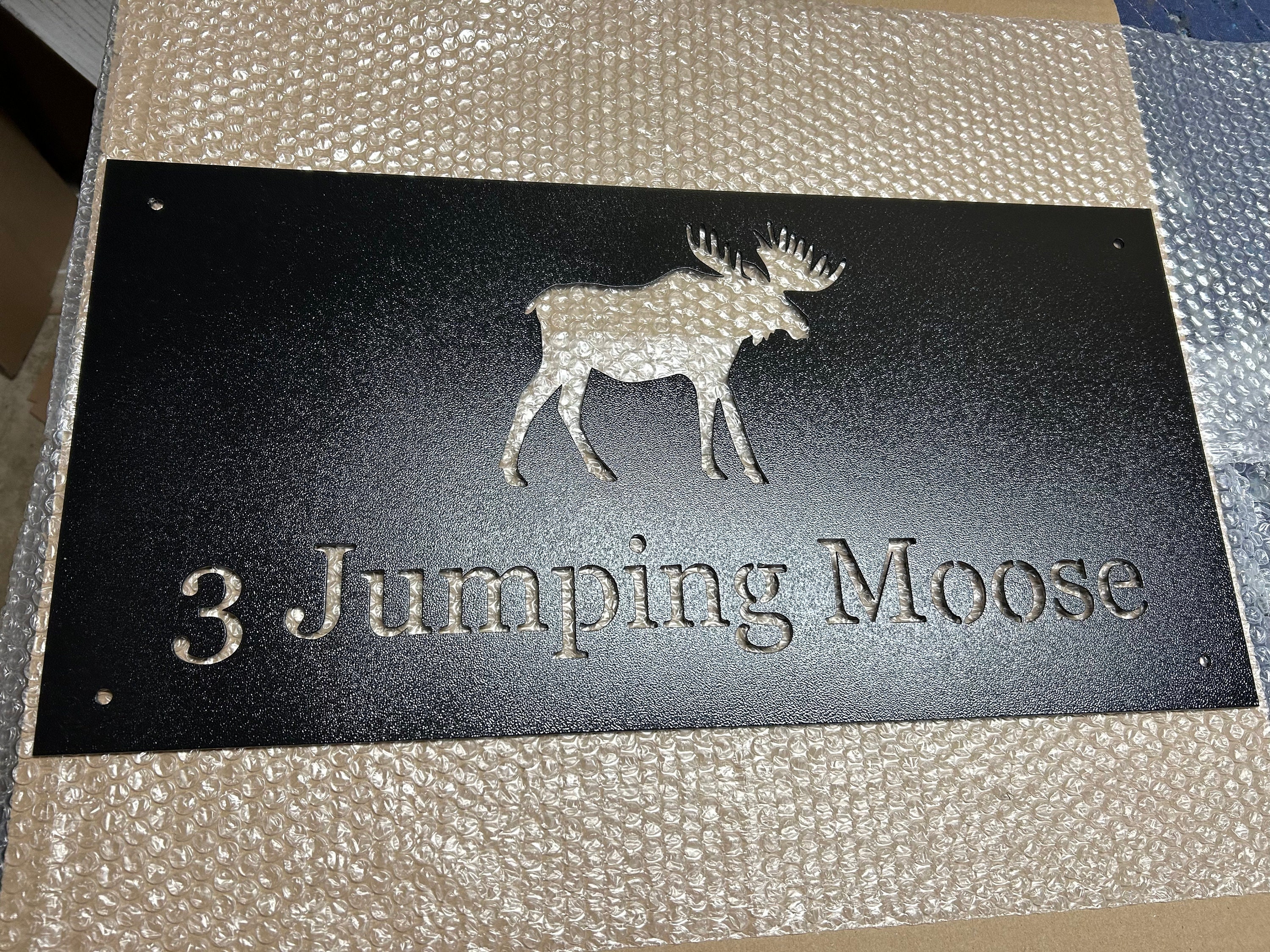 Mosse Sign Metal Moose Sign - Personalized Moose Sign - Personalized Moose Metal ...