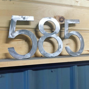 Building Numbers Custom Metal Address Numbers - Metal House Numbers - Address Numbers ...