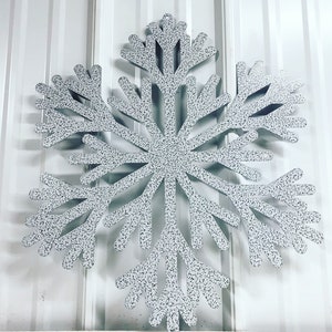 Metal Snowflake - Powder coated Snowflake - Outdoor Metal Snowflake - Metal Snowflake Wreath - Snowflake Winter Decor - Seasonal Decor