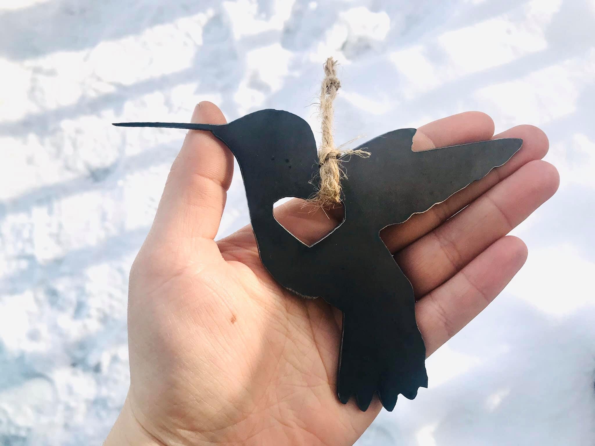 Hummingbird Ornament Metal Hummingbird Ornament Metal Etsy