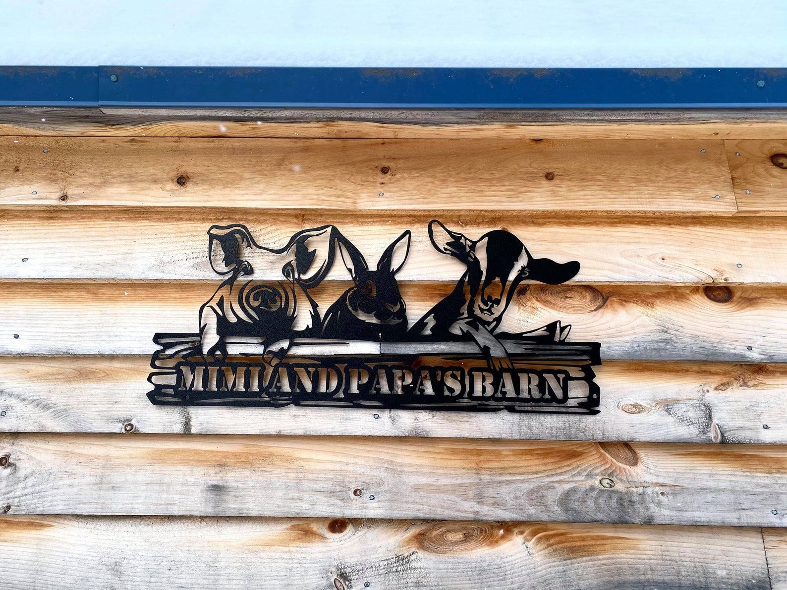 Custom Metal Farm Sign Metal Barn Sign Personalized Metal Etsy