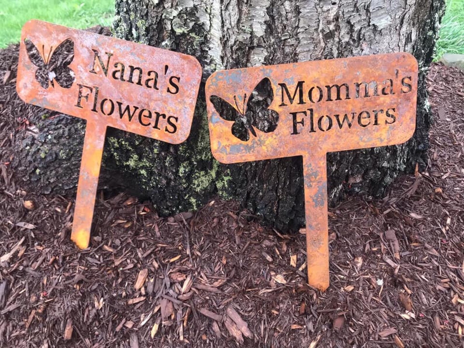 Personalized Garden Sign Custom Metal Garden Stake Etsy
