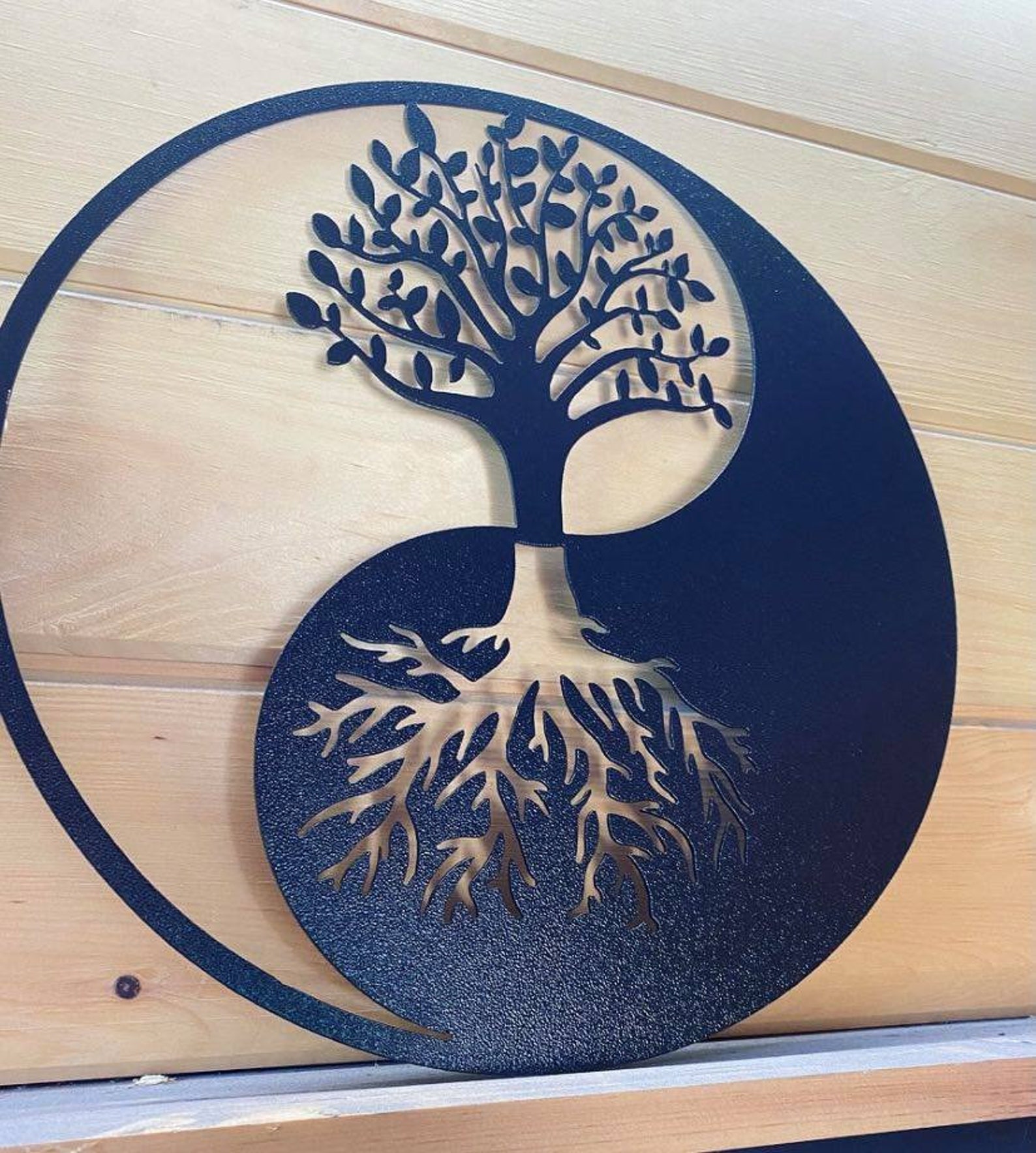 Ying Yang Tree of Life Metal Tree of Life Ying Yang Metal Etsy