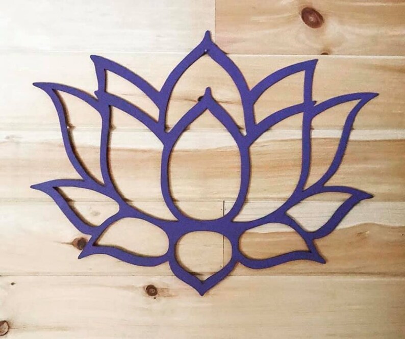 Metal Lotus Lotus Wall Decor Metal Lotus Flower Wall Etsy