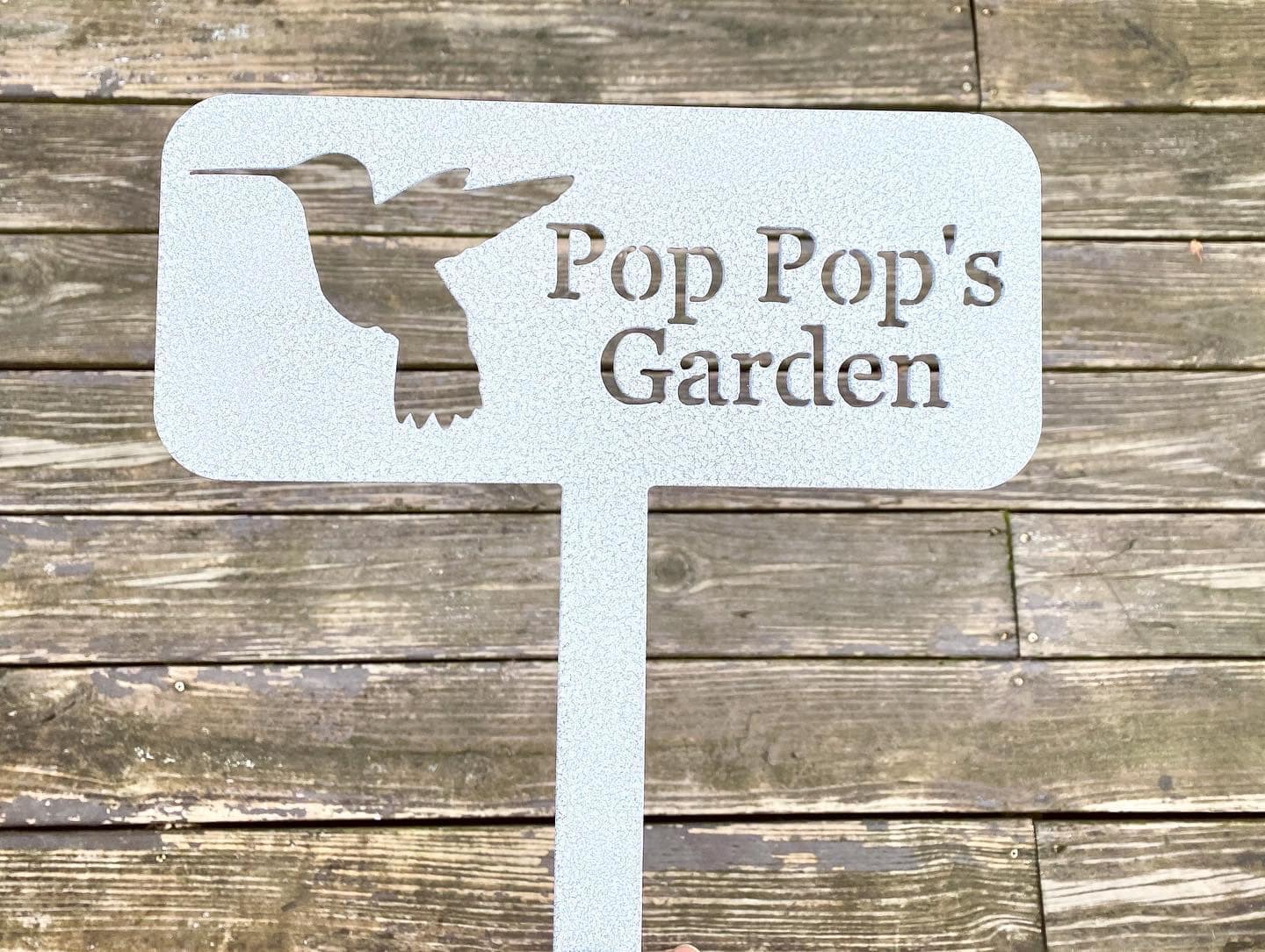 Personalized Garden Sign - Custom Metal Garden Stake - Grandpas Garden Stake -Metal Farm Stake -Personalized Ground Stake - Metal Marker