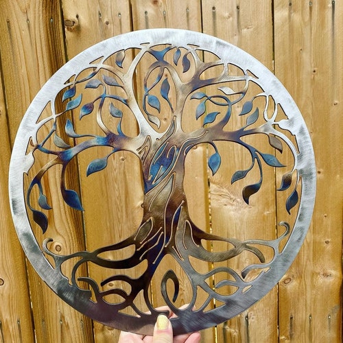 Metal Tree of Life Metal Tree Home Decor Celtic Knot Tree - Etsy