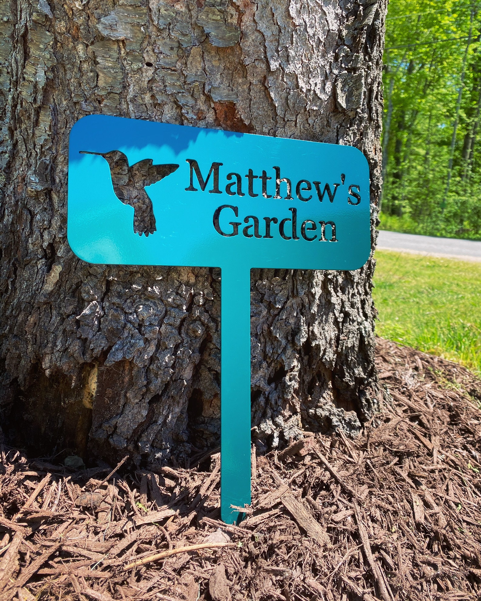 Personalized Garden Sign - Custom Metal Garden Stake - Grandpas Garden Stake -Metal Farm Stake -Personalized Ground Stake - Metal Marker