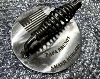 Personalized Burger Press - Steel Burger Press - Grilling Gift- Smash Press - Burger Press - Burger Smasher - Personalized Gift for Him