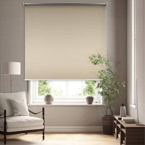 BIG Wall-Mounted Blackout Roller Blinds - Roller Blind – Wall Mount – Customised Size – Width from  100 - 169cm (39.37&quot; - 86.61&quot;)