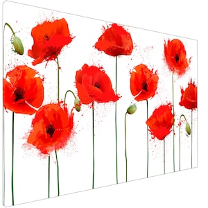 Wall Planner Whiteboard, Magnetic Dry-Erase Board for Home Office : Poppy seed flowers