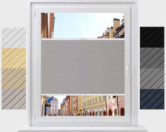 Persianas plisadas tipo panal opacas personalizadas: fácil instalación, aislantes.