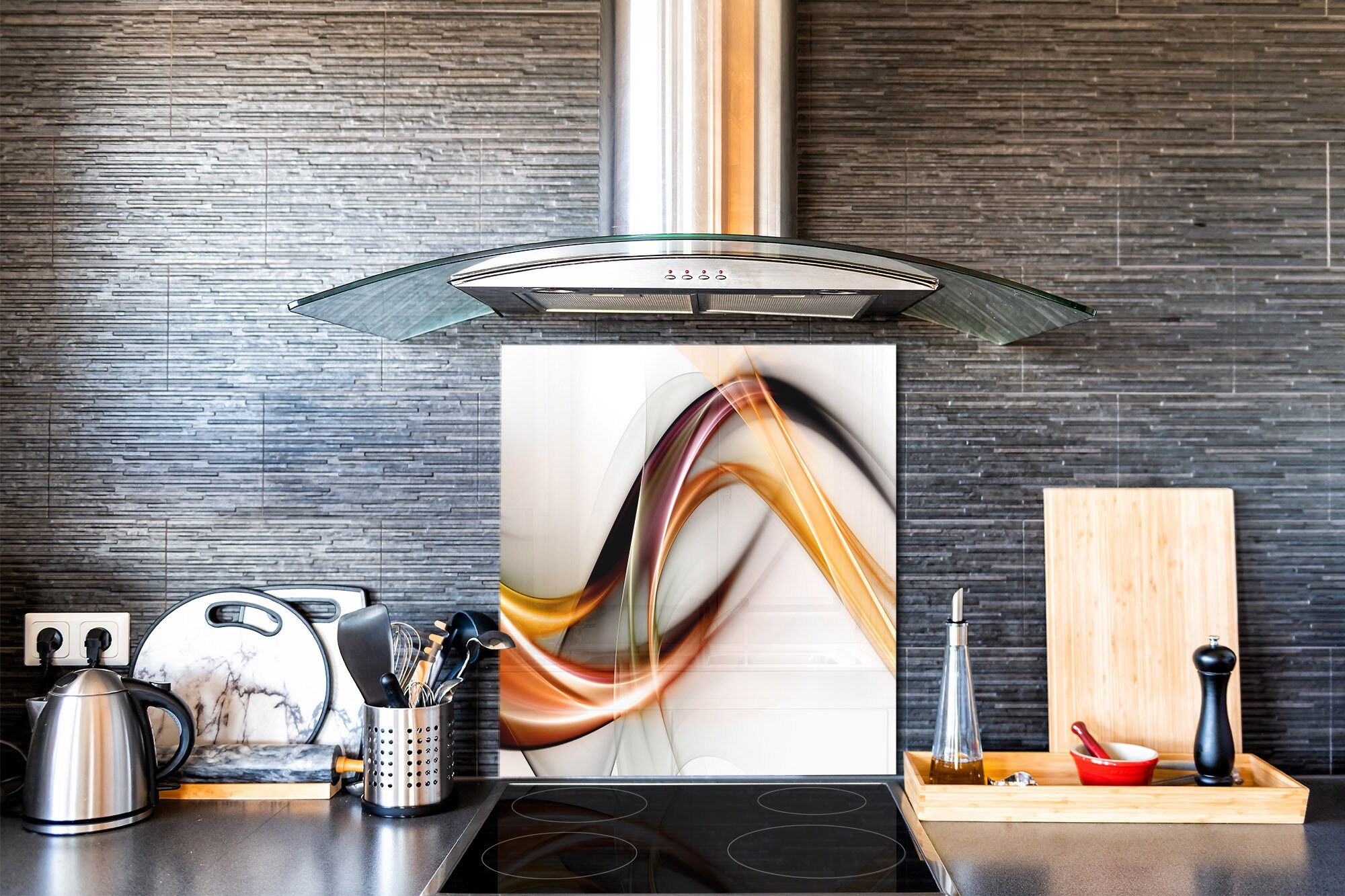 printed glass backsplash usa