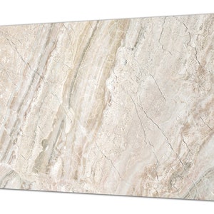 Beige Breccia Marble Tempered Glass Cutting Board: Worktop Saver