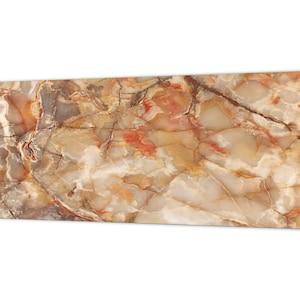 Wide format Wall panel with magnetic and non-magnetic metal sheet backing: Marble stone surface