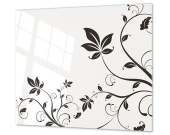 Tempered glass Kitchen Board & Cooktop Cover D06 flower 5