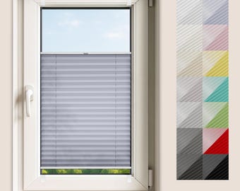 Persiana plisada térmica: instalación sin taladros, hecha a medida.