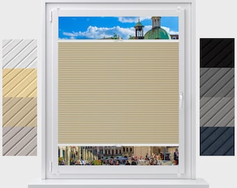 Persianas plisadas opacas tipo panal – Estores personalizados sin perforaciones