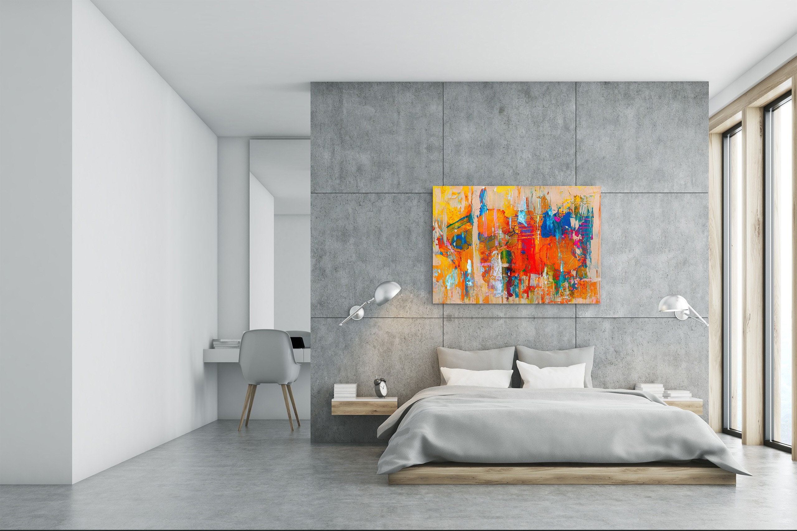 Glass Print Wall Art Image on Glass Abstract Art Splashes Etsy UK