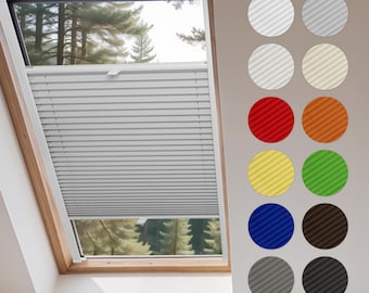 Persianas plisadas para techo personalizadas Concept Blinds: ajustables hacia arriba y hacia abajo, fáciles de instalar