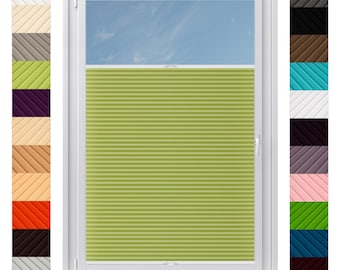 Persianas plisadas personalizadas: sin taladros, fáciles de instalar, hechas a medida