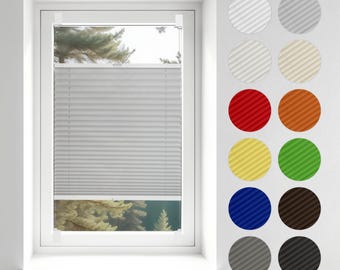 Custom Pleated Window Blinds: No Drill Adhesive Install
