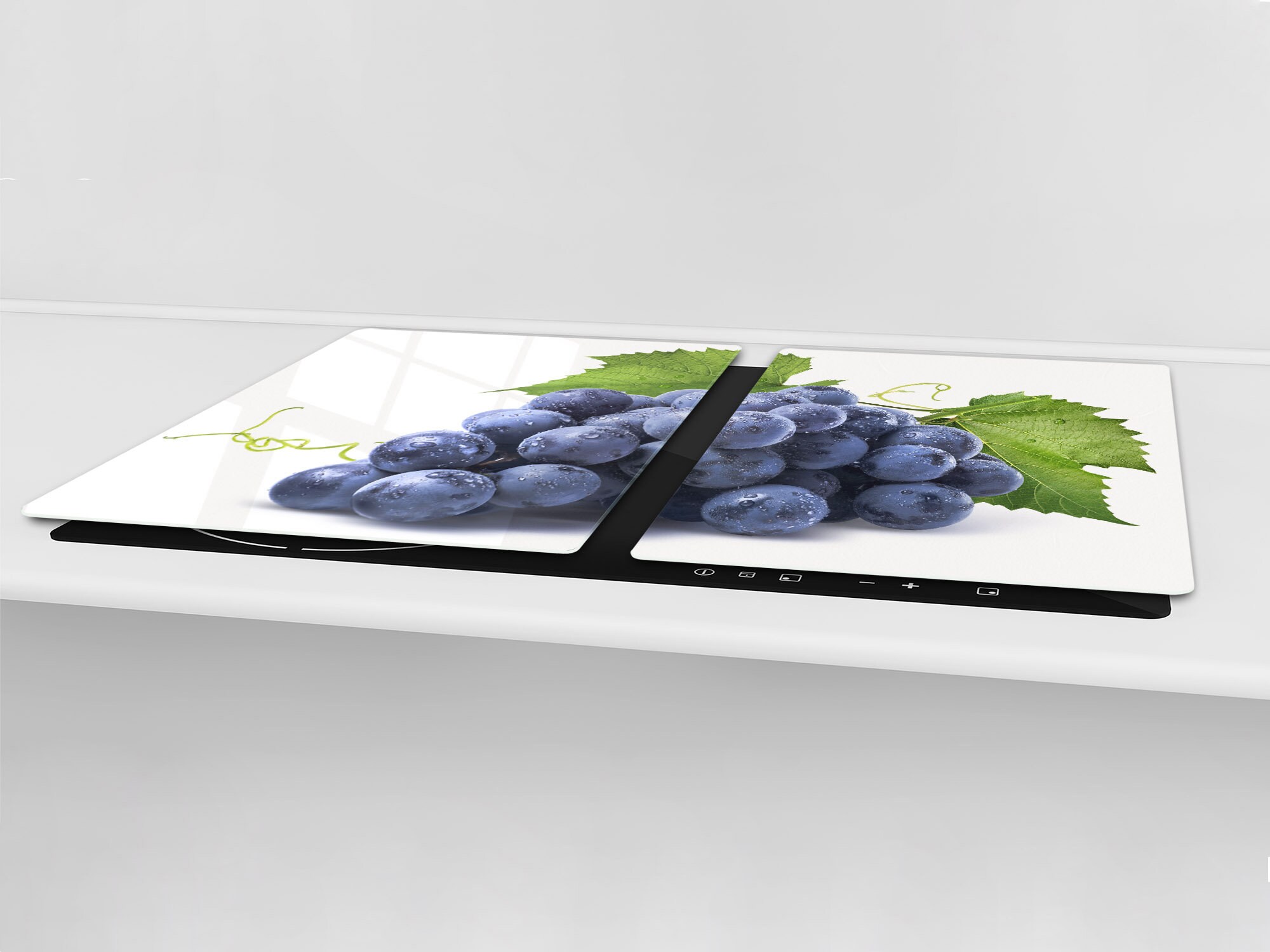 UNIQUE Tempered GLASS Kitchen Board Grape Etsy UK