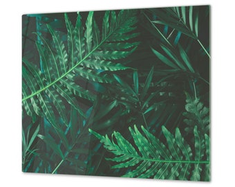Tempered GLASS Cutting Board - Ferns 1