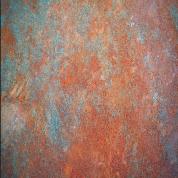 Special order for Maddy: Toughened glass backsplash – Art glass design printed glass splashback Rusted textures Series -  Oxidized metal 2