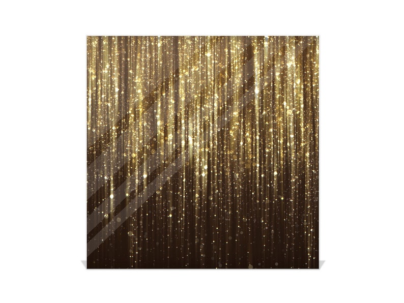 Gold Glitter Tempered Glass Key Box: Magnetic Memo Board - Etsy