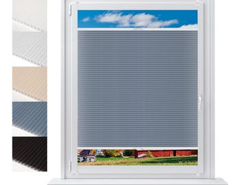 Custom No-Drill Honeycomb Pleated Blinds – Semi-Transparent Window Shades