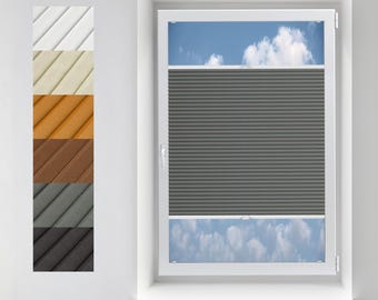 Estor plisado opaco perlado personalizado – Perforación mínima