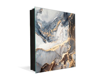 Concept Crystal Wall Mount Key Box together with Decorative Dry Erase Board Colourful abstractions Series: Artistic mixture of paints
