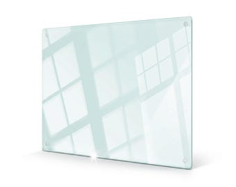 Extra Large Tempered Glass Cutting Board, Transparent Worktop Saver (60x52 cm)