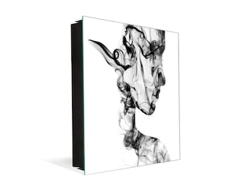 Key Cabinet Storage Box - Magnetic Board: Woman face