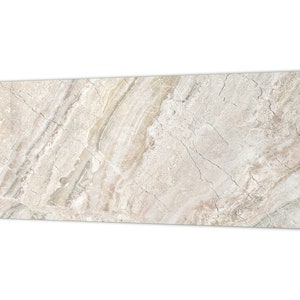 Wide format Wall panel with magnetic and non-magnetic metal sheet backing - Marbles 2 Series: Beige breccia marble