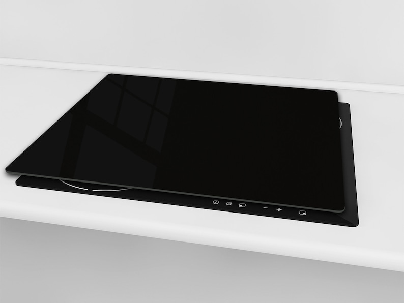 Tempered GLASS Cutting Board /& Worktop saver black