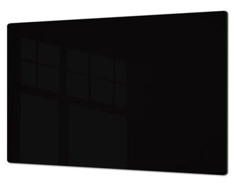 Gigantesco pannello da cucina e copertura per piano cottura a induzione - Nero