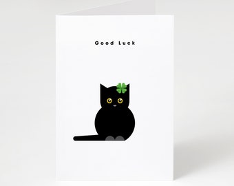 Personalised Handmade Good Luck Card - Etsy UK
