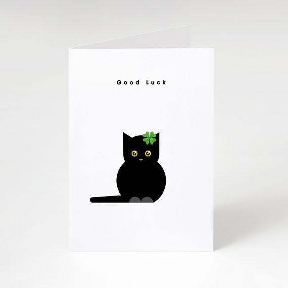 Black Cat Clover, Good Luck card