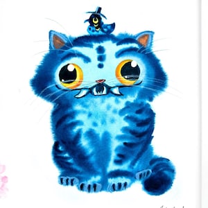 Blue Tiger and Magpie inspired by K-Pop Demon Hunters DIGITAL DOWNLOAD Art Printable