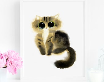 ねこです　Heather Brownアートフレーム 正規品 現在、この商品の在庫はありません - Etsy