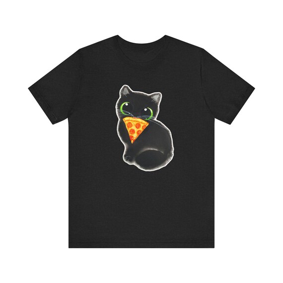 Cat Lover Gift, Pizza Cat Unisex Jersey Short Sleeve Tee