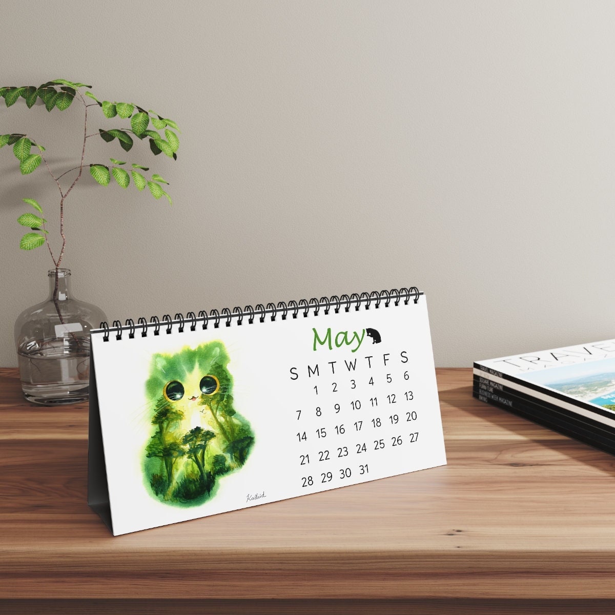 Fluffy Cats Desk Calendar 2023 Kalleidoscape Cute Fluffy Cats Etsy