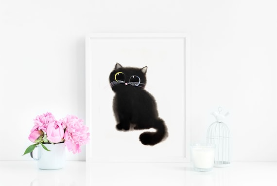 Society6 ケース Black Cat by Leah Reena Goren leah reena goren's Store | Society6