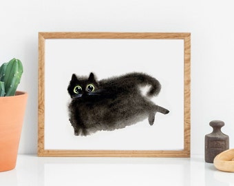 ねこです　Heather Brownアートフレーム 正規品 現在、この商品の在庫はありません - Etsy