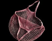 Organic String Shopping Bag, Cotton Grocery Net Bag